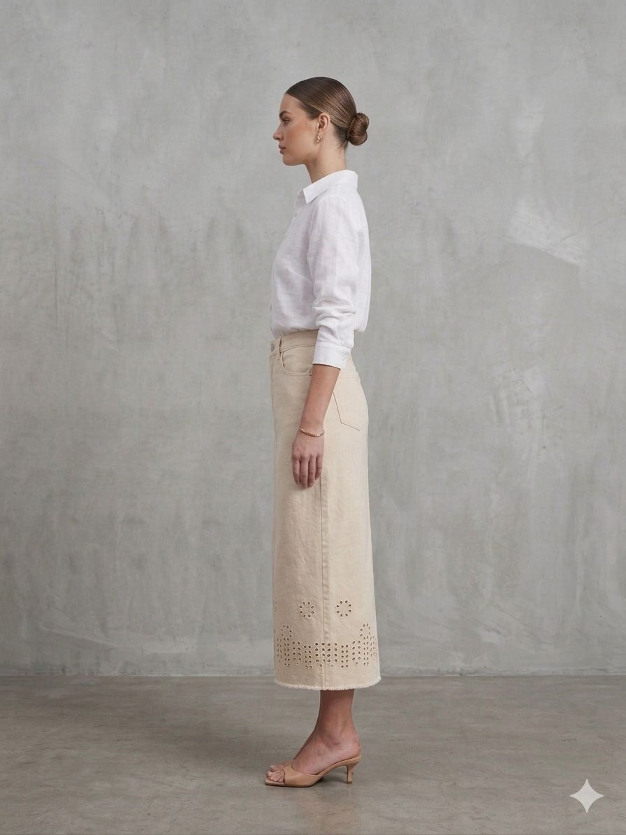 Front Slit Skirt