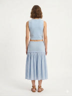 Vest and Maxi Skirt Set