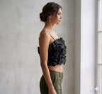 Stud Cropped Top