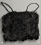 Stud Cropped Top