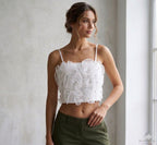 Stud Cropped Top