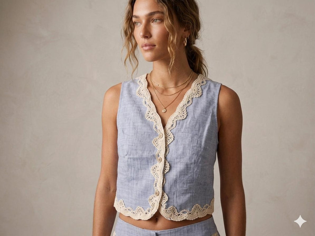 Crochet Linen Set