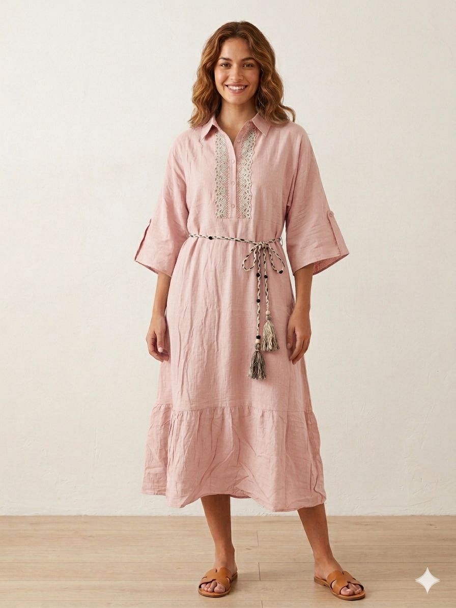 Linen Midi Dress
